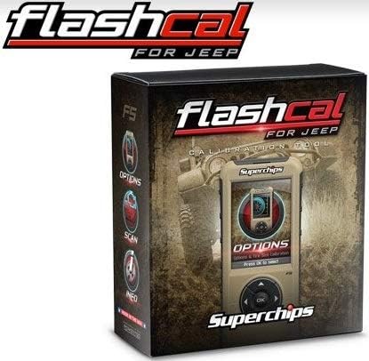 SUPERCHIPS FLASHCAL F5 IN-CAB TUNER,GASOLINE,COMPATIBLE WITH 2007-2018 JEEP JK WRANGLER