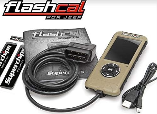 SUPERCHIPS FLASHCAL F5 IN-CAB TUNER,GASOLINE,COMPATIBLE WITH 2007-2018 JEEP JK WRANGLER