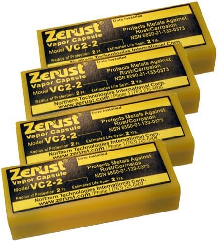 Zerust VC2-2 NoRust Vapor Capsule - Pack of 4 - Made in USA