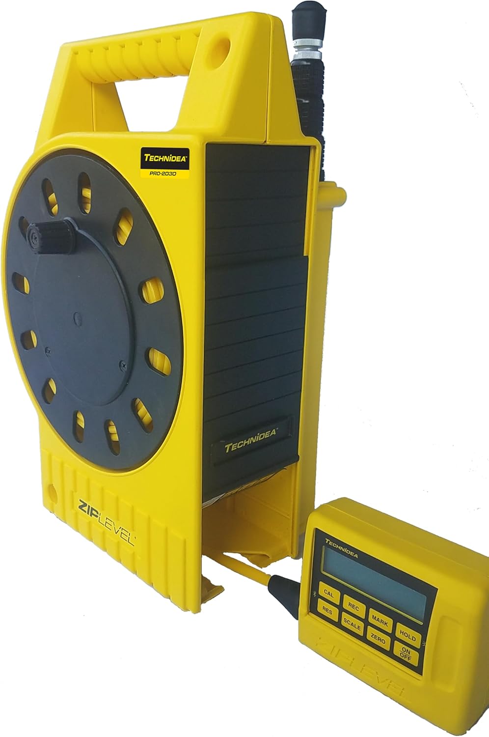 PRO-2030 High Precision Altimeter for No Line-of-Sight, No Distance Error, Bubble-Free Leveling Tool, Includes Unipod, Protective Boot, Anchoring Stakes, and User Guide